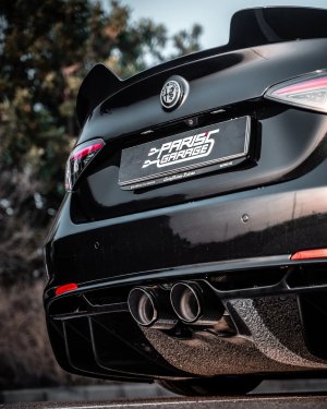 Alfa Romeo Giulia Quadrifoglio GTAm Conversion Kit by PariS'5 GaraGe - Center Exit Performance Exhaust System Alfa Romeo Giulia Quadrifoglio GTAm Conversion Kit by PariS'5 GaraGe - Center Exit Performance Exhaust System